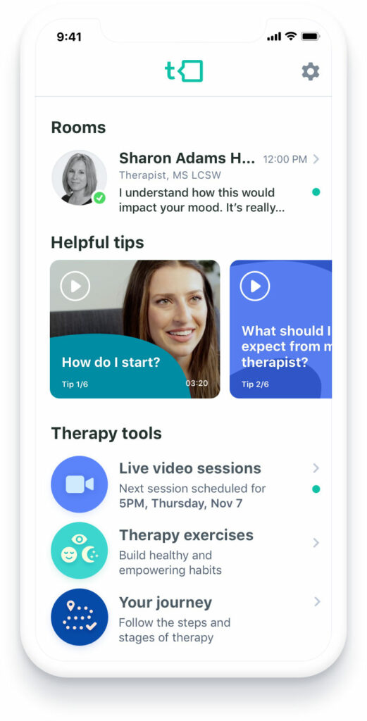 talkspace app therapist message